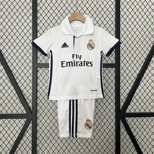 Retro Kids Real Madrid Home Jersey 16/17