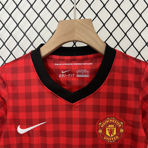 Retro Kids Manchester United Home Jersey 12/13