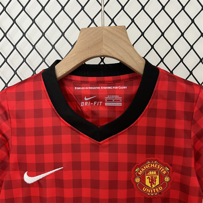 Retro Kids Man United Home Jersey 12/13