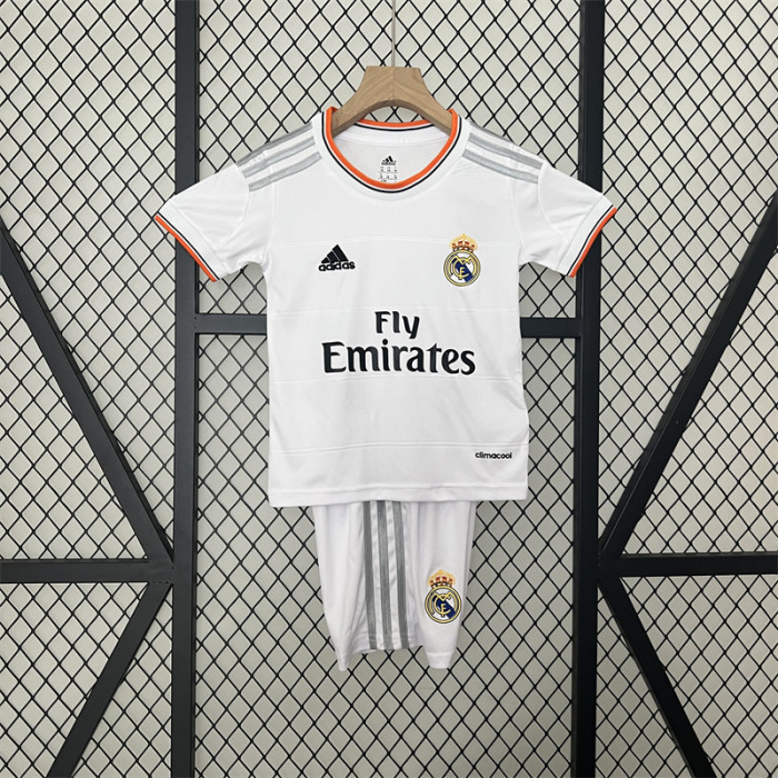 Retro Kids Real Madrid Home Jersey 13/14