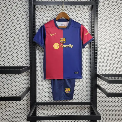 Kids Barcelona Home Kit 24/25 Football Jersey