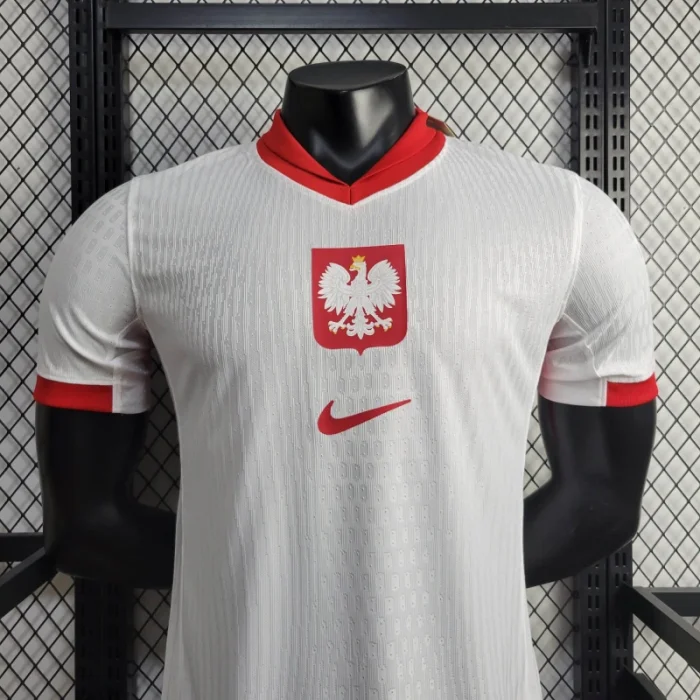 Player Poland Home Kit 24/25 Euro Cup 2024 Football Jersey