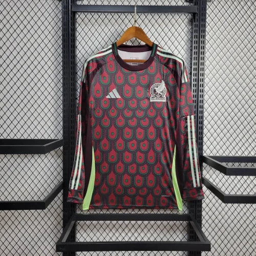 Mexico Home Kit 24/25 Copa America 2024 Long Sleeves