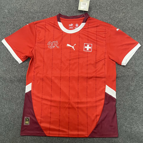 Switzerland Home Kit 24/25 Euro Cup 2024 Football Jersey