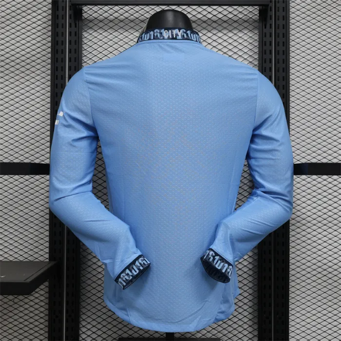 Player Version Manchester City Home Kit 24/25 Football Jersey Long Sleeves