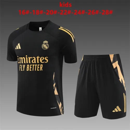 Kids Real Madrid Training Tracksuits 24/25 Football Jersey