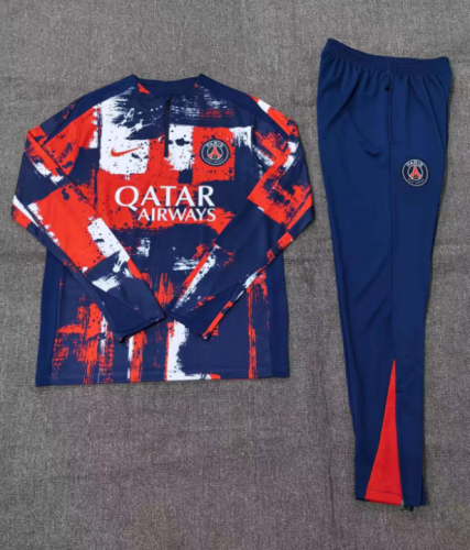 Kids PSG Training Tracksuits 24/25 Football Jersey