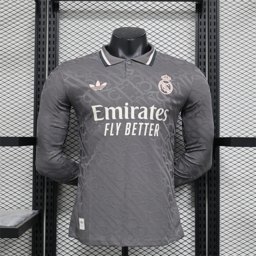Player Version Real Madrid Third Jersey 24/25 Football Kit Long Sleeves
