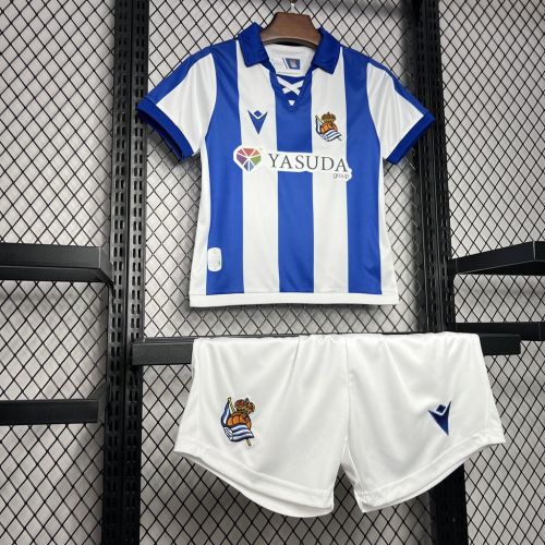 Kids Real Sociedad Home Kit 24/25 Football Jersey