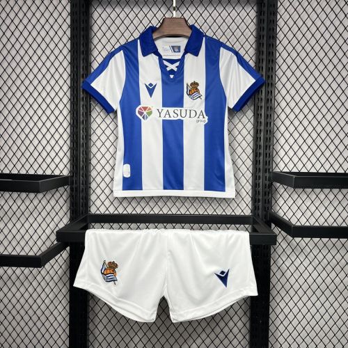Kids Real Sociedad Home Kit 24/25 Football Jersey