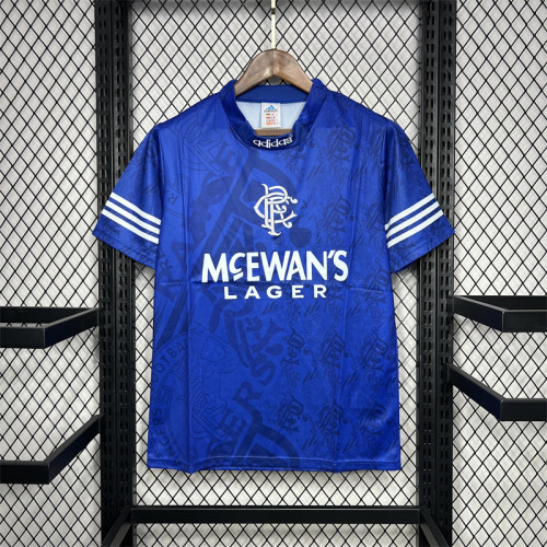 Retro Rangers Home Kit 1994 1996 Football Jersey