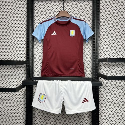 Kids Aston Villa Home Kit 24/25 Football Jersey
