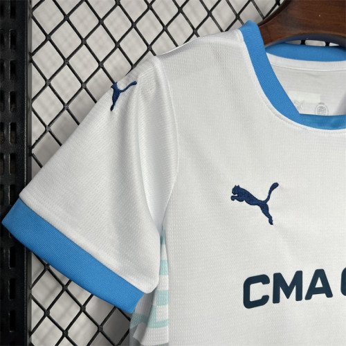 Kids Marseille Home Jersey 24/25 Football Kit