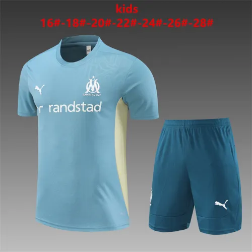Kids Marseille Training Tracksuits 24/25 Football Jersey