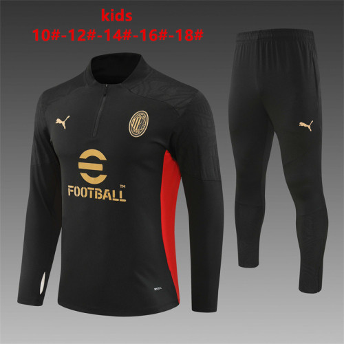Kids AC Milan Training Tracksuits 24/25 Football Jersey