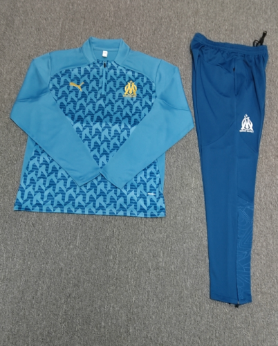 Kids Marseille Training Tracksuits 24/25 Football Jersey