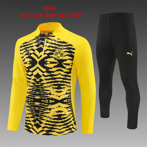 Kids Dortmund Training Tracksuits 24/25 Football Jersey