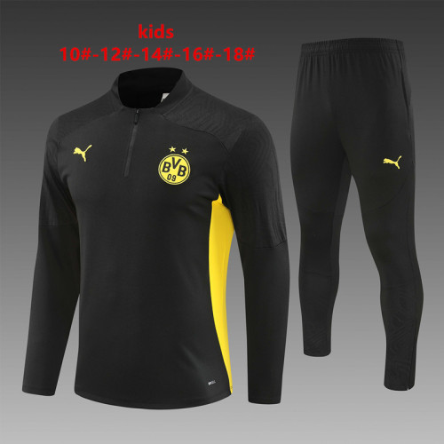 Kids Dortmund Training Tracksuits 24/25 Football Jersey