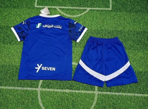 Kids Al-Hilal Home Jersey 24/25 Neymar Football Kit
