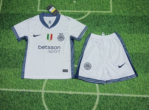 Kids Inter Milan Away Jersey 24/25 Football Kit