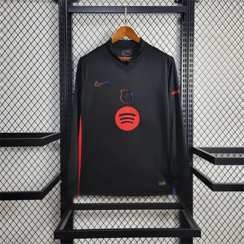 Barcelona Away Kit 24/25 Football Jersey Long Sleeves