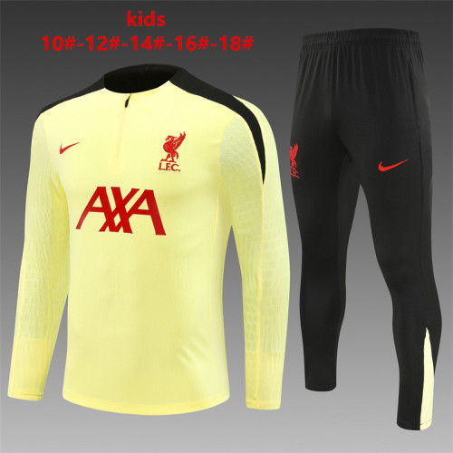 Kids Liverpool Training Tracksuits 24/25 Football Jersey