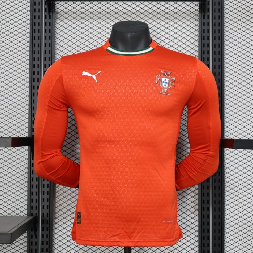 Player Version Portugal Jersey 25/26 Home Ronaldo Football Kit Soccer Shirt Long Sleeves