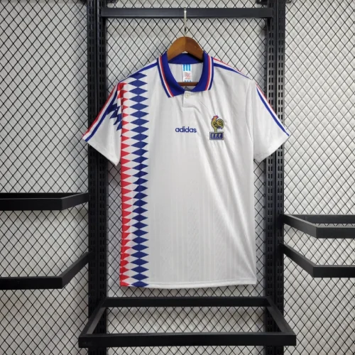 Retro France Jersey Home Kit 1994 Football Soccer Shirt
