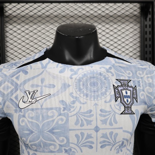 Player Version Portugal Jersey Co-branded LV 2024/25 Football Kit Soccer Shirt