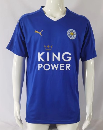 Retro Leicester City Jersey Home Kit 2015/16 Football Soccer Shirt