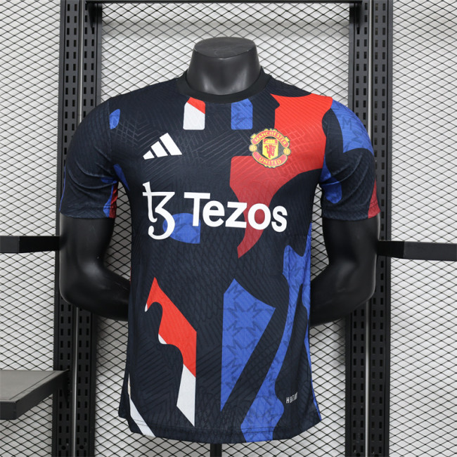 Player Version Manchester United Jersey 2025 Pre-Match Football Kit Soccer Jersey
