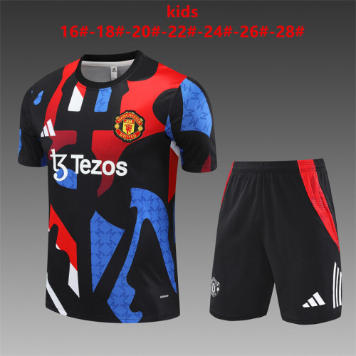 Kids Manchester United Training Tracksuits 24/25 Football Jersey