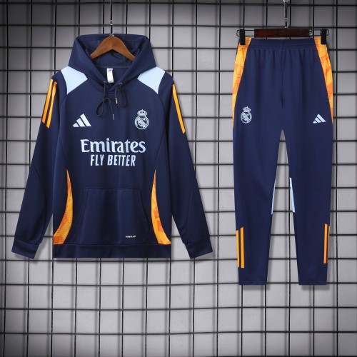 Real Madrid Hooded Sweatshirt Suit Thin And Light 2024/25