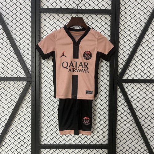 Kids PSG Jersey 24/25 Third Football Kit Soccer Shirt