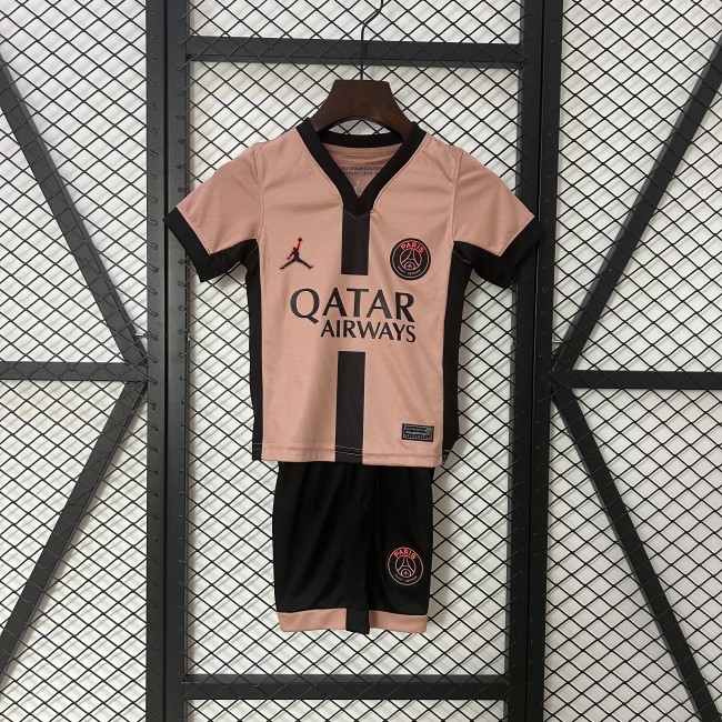 Kids PSG Jersey 24/25 Third Football Kit Soccer Jersey