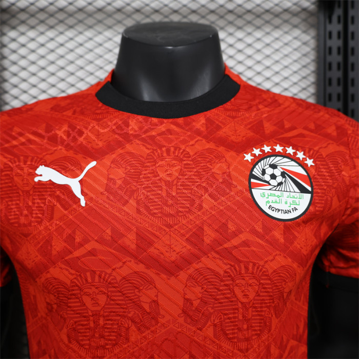 Player Version Egypt Jersey 2024/25 Home Football Kit Soccer Jersey