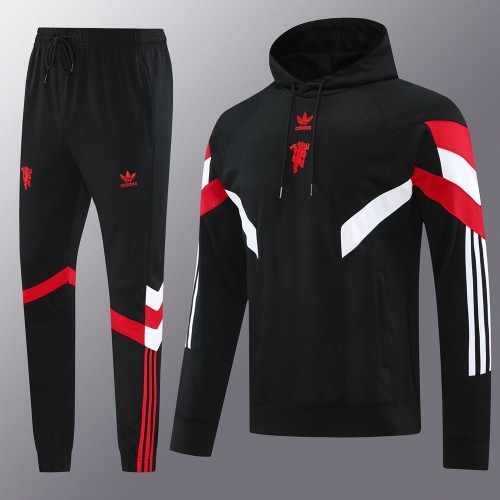 Manchester United Hooded Sweatshirt Suit Thin And Light 2024/25