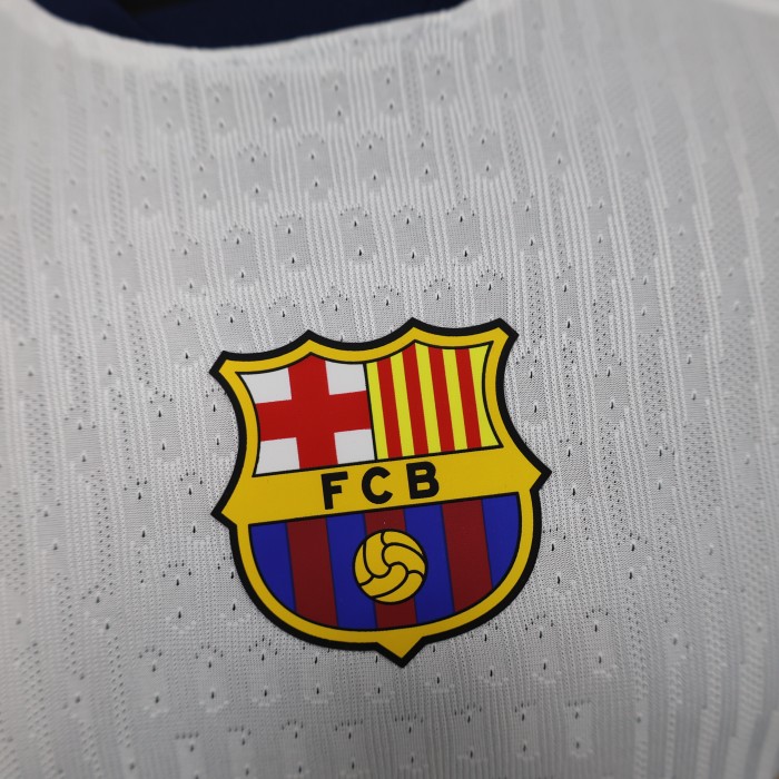 Coldplay Player Version Barcelona Jersey 2024/25 White Football Kit Soccer Jersey