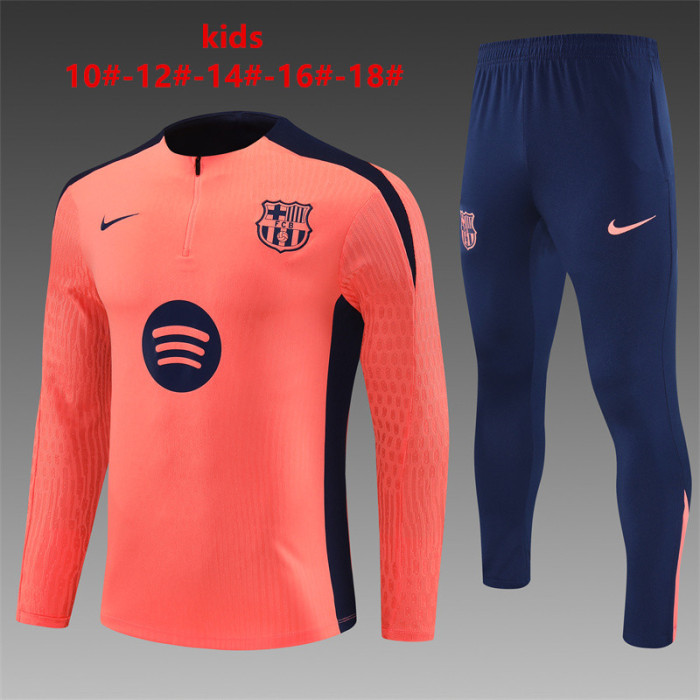 Kids Barcelona Training Tracksuits 24/25 Football Jersey
