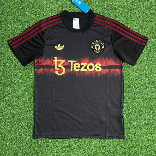 Manchester United Jersey 24/25 Black Football Kit Soccer Jersey