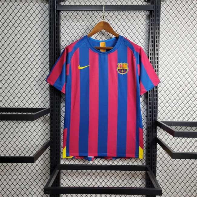 Retro Barcelona Jersey 2005/06 Home Football kit Soccer Jersey