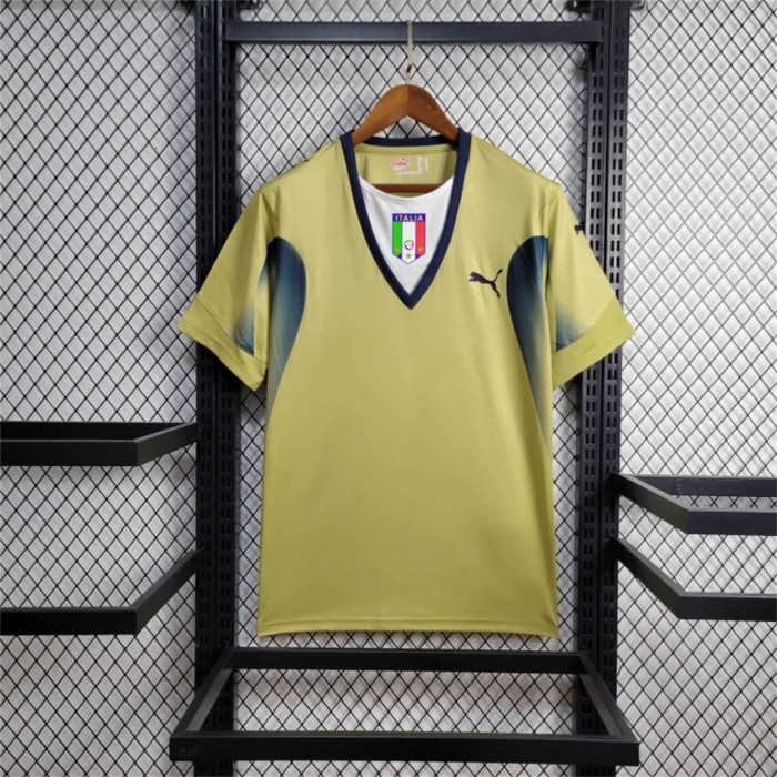 Retro Italy Jersey 2006 GK Football Kit Soccer Jersey
