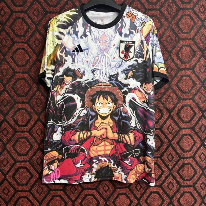 Japan One Piece Anime Jersey Monkey D. Luffy 2024/25 Football Kit Soccer Jersey