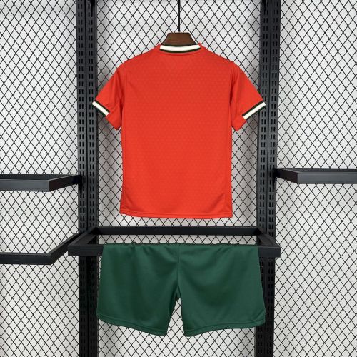 Kids Portugal Jersey 2025/26 Home Ronaldo Football Kit Soccer Shirt