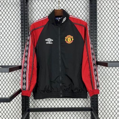 Manchester United Windbreaker Jacket 1998-99 Football Kit Soccer Jersey