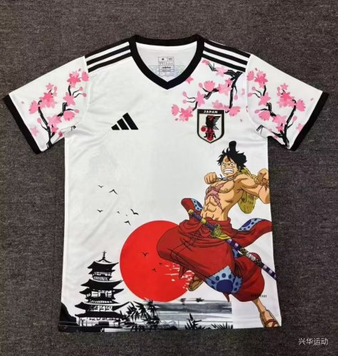 Japan One Piece Anime Jersey Monkey D. Luffy 2024/25 Football Kit Soccer Jersey