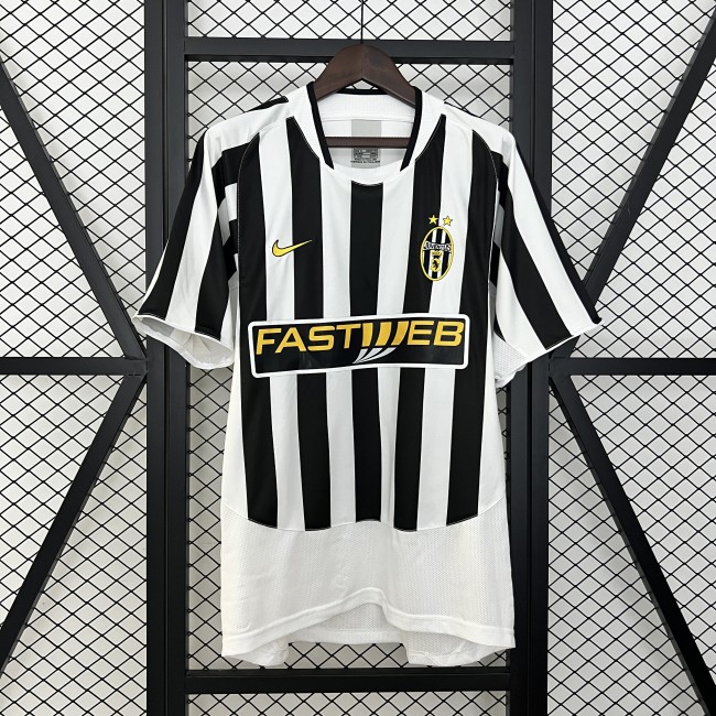 Retro Juventus Jersey 2003-04 Home Football Kit Soccer Jersey