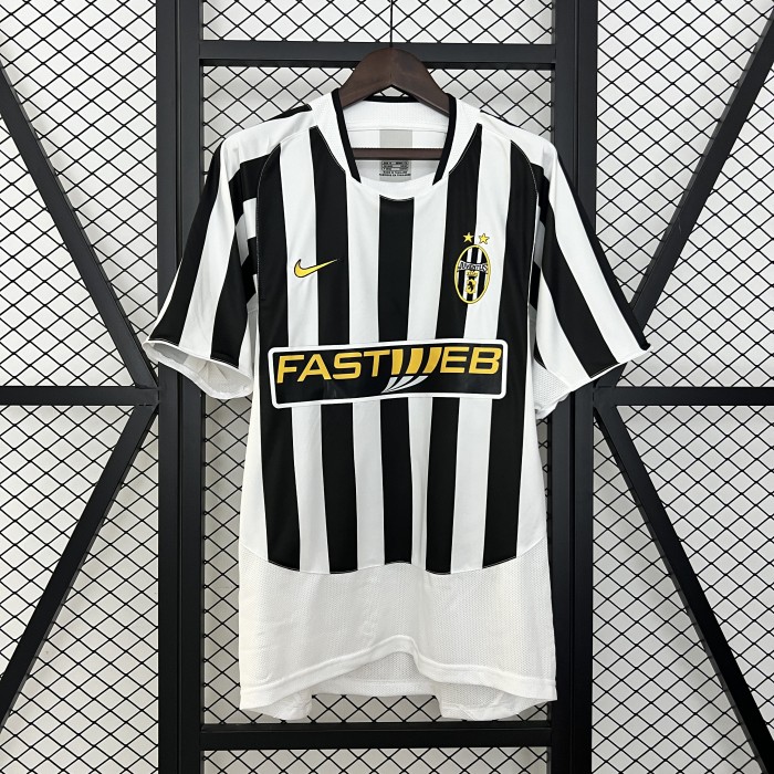 Retro JUV Jersey 2003-04 Home Football Kit Soccer Jersey