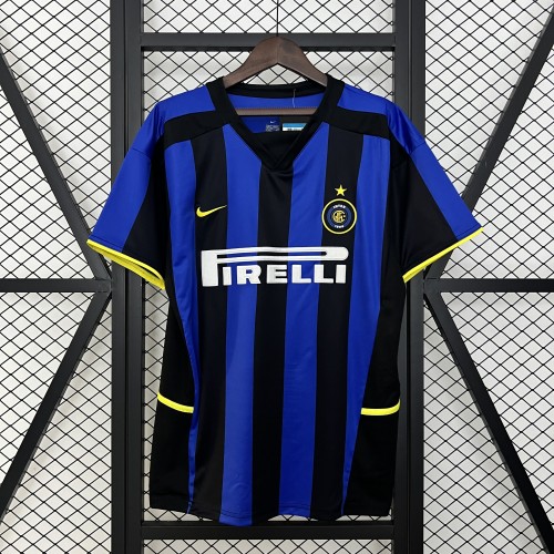 Retro Inter Milan Jersey 2002-03 Home Football Kit Soccer Jersey