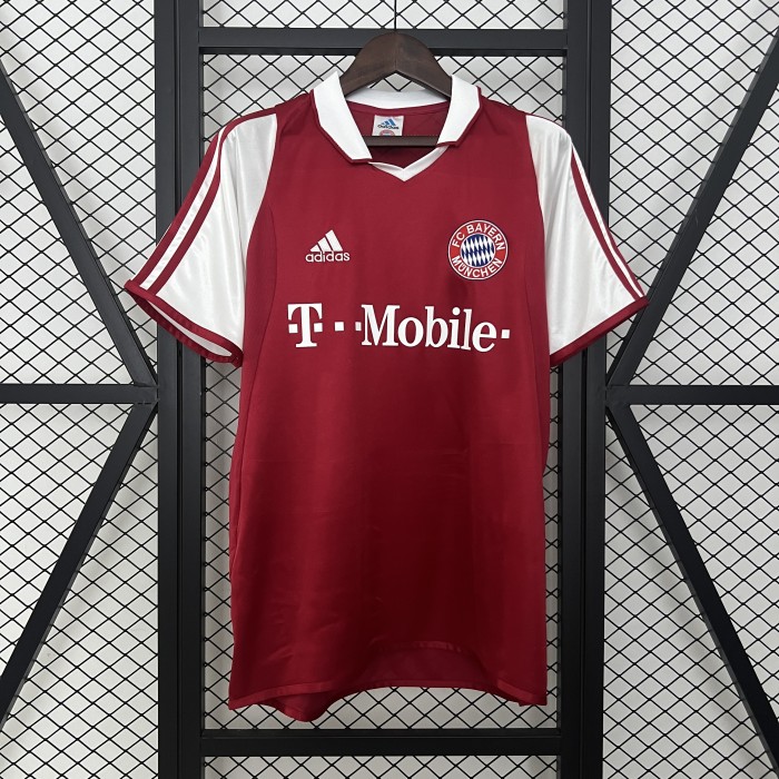 Retro Bayern Munich Jersey 2003-04 Home Football Kit Soccer Jersey